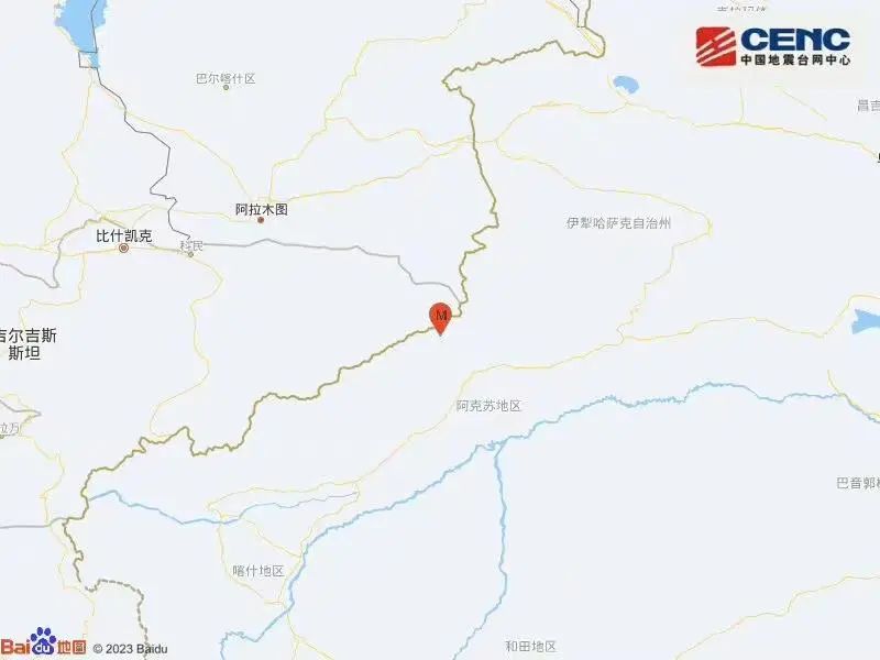 新疆阿克蘇5.1級地震 網友稱被晃醒
