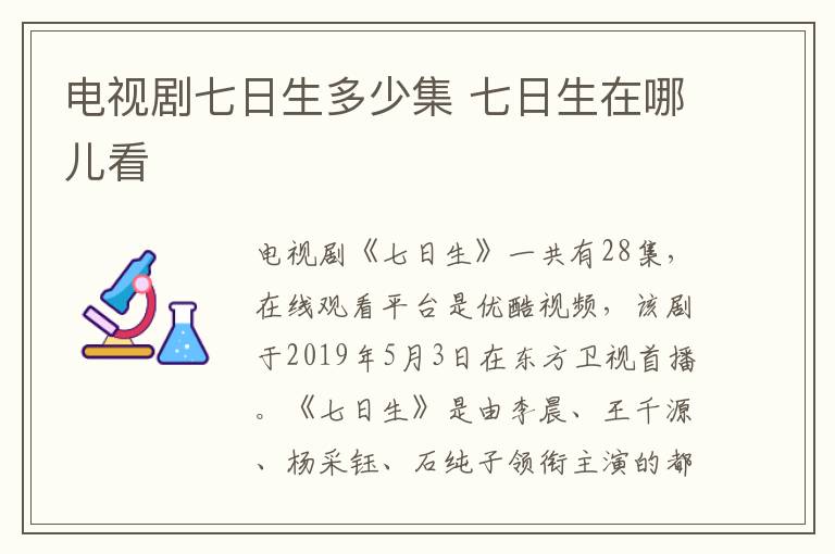 電視劇七日生多少集 七日生在哪兒看