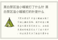 黑白禁區淦小暖被打了什么針 黑白禁區淦小暖被打的針是什么