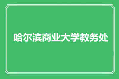 哈爾濱商業(yè)大學(xué)教務(wù)處 考試及學(xué)生成績處理