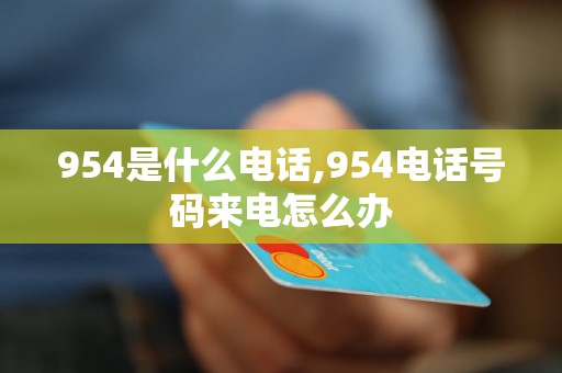 954是什么電話,954電話號(hào)碼來(lái)電怎么辦