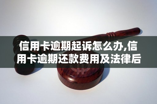信用卡逾期起訴怎么辦,信用卡逾期還款費用及法律后果