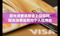 陽光消費逾期會上征信嗎？逾期對個人信用影響大不大？
