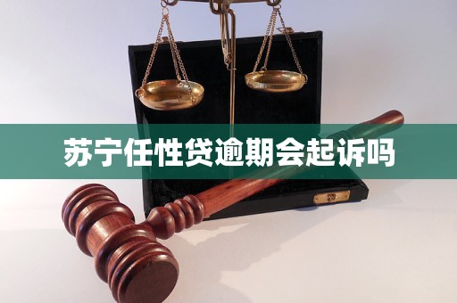 蘇寧任性貸逾期會起訴嗎