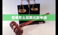 普惠怎么延期還款申請(qǐng) 普惠怎么延期還款申請(qǐng)呢