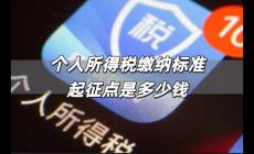個人所得稅繳納標(biāo)準(zhǔn)起征點(diǎn) 個人所得稅繳納標(biāo)準(zhǔn)起征點(diǎn)是多少錢